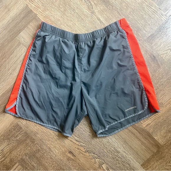 Patagonia Other - Patagonia Strider Lined Shorts Men’s Medium Grey Gray Orange